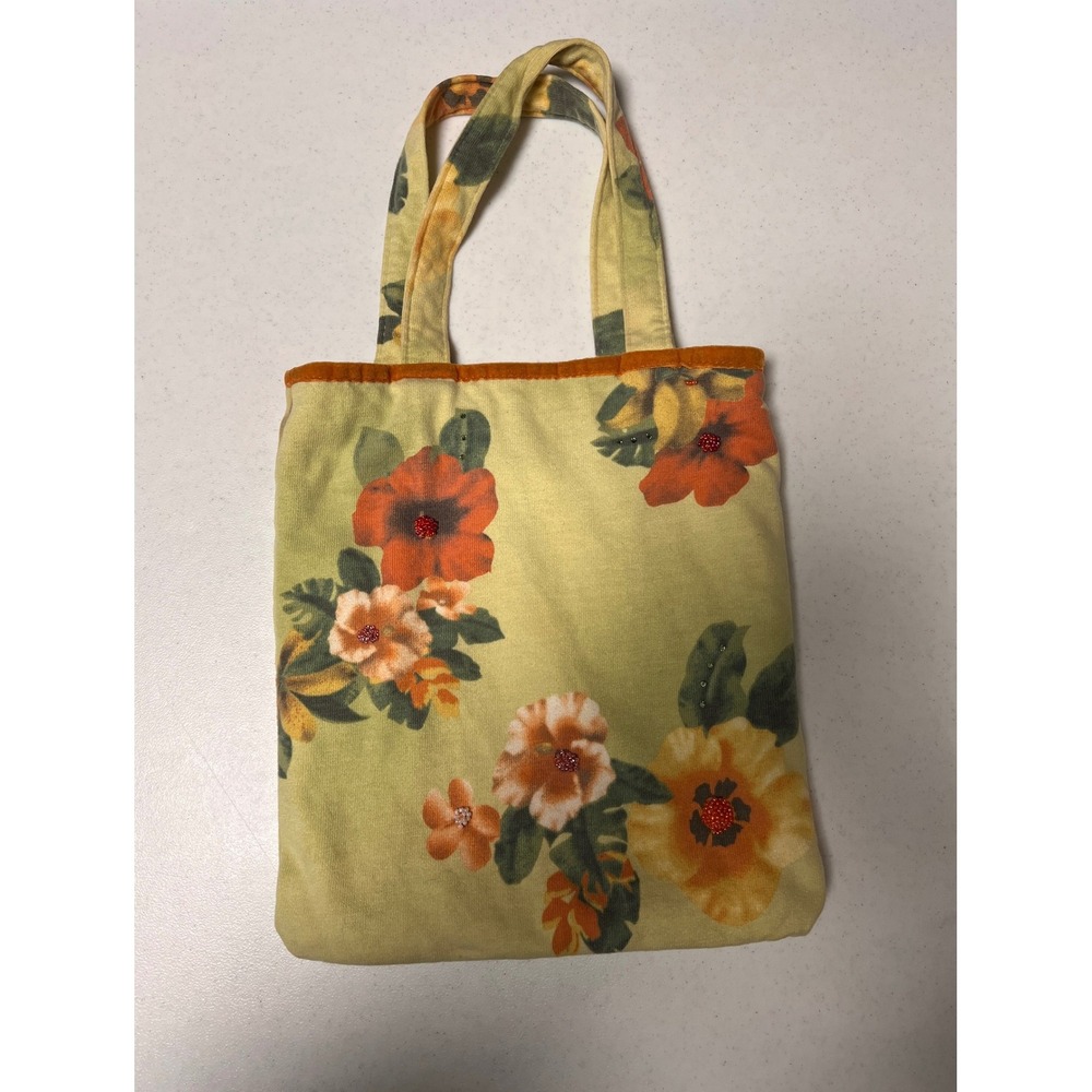 Vintage 2005 Gap Floral Corduroy Mini Purse Y2K Boho Hippie
